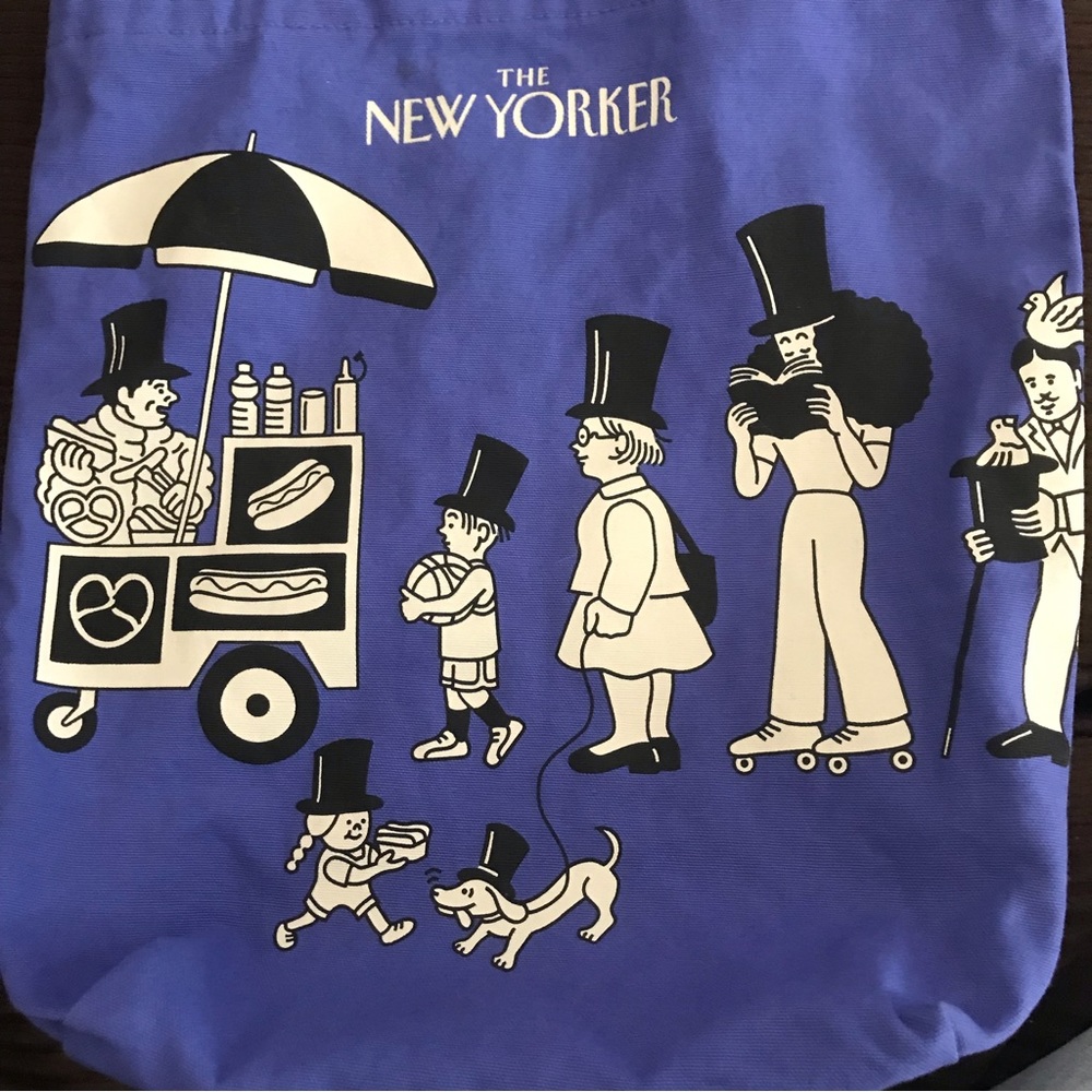 THE NEW YORKER Hot Dog Vendor Cotton Tote Bag - Picture 5 of 8